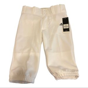 Youth baseball knickers, size Small, New With Tags (NWT), White
